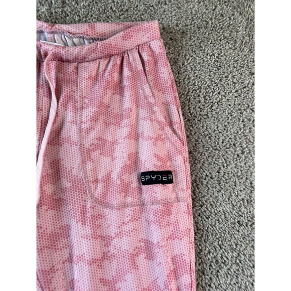 Spyder Joggers Womens Small Pink Cyber Digital Camo Sweatpants Ladies 28x29 - Picture 3 of 11